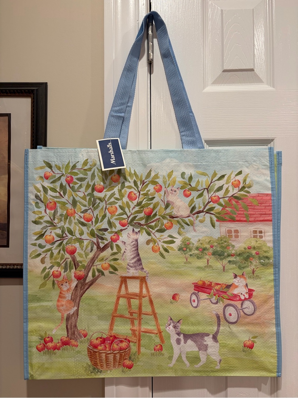 Marshalls Cats and Apple Trees Reusable Tote Bag🍎🌳🐱